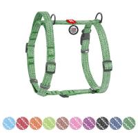 Шлей для собак WAUDOG Н-образная Re-cotton с QR паспортом, светоотражающ Фото