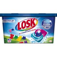 Капсули для прання Losk 3+1 Power Caps Color 15 шт. Фото