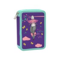 Пенал Cool For School 2 отделения с отворотами Фиолетовый Фото