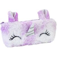 Пенал Cool For School плюшевый 1 отделение фиолетовый Фото