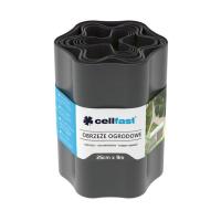 Садова огорожа Cellfast стрічка газонна, бордюрна, хвиляста, 25смх9м, згра Фото