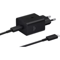Зарядний пристрій Samsung 45W Compact Power Adapter (w C to C Cable) Black Фото