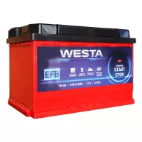 Акумулятор автомобільний Westa 6CT-78 А RED EFB Фото