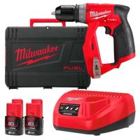 Шуруповерт Milwaukee M12 FDDXKIT-202X, 34 Нм, 2x2Аг, 4 насадки, кейс Фото