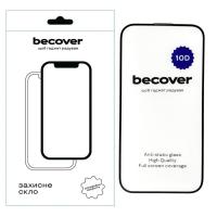 Скло захисне BeCover Apple iPhone 15 Pro Max 10D Black Фото