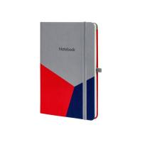 Книга записная Optima А5 COMBI-3, твердая обложка, резинка,линия Фото