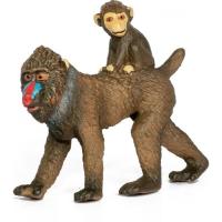 Фигурка Kids Team Сафари самка Мандрил с ребёнком Фото