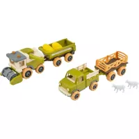 Игровой набор Otamanko Веселый хутор (комбайн с прицепом, грузовик с приц Фото