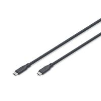 Дата кабель Digitus USB-C to USB-C 1.0m USB 4.0 Gen3 40G 240W 8K silic Фото