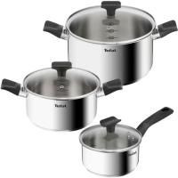 Набор посуды Tefal Delicious, 6предметів, нержавіюча сталь, бакеліт, Фото