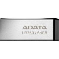 USB флеш накопитель ADATA 64GB UR350 Silver-Black USB 3.2 Фото
