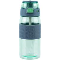 Поильник-непроливайка Kite 600 мл, зелено-серая Фото