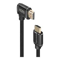 Кабель мультимедийный Promate HDMI M to HDMI M V2.0 5.0m 90° corner Фото