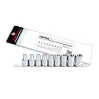 Набор торцевых головок Toptul TORX на планке 1/2" E10-E24 9шт. Фото