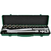 Набор инструментов Toptul с трещоткой 1/2" 18шт. Фото