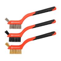 Щетка по металлу Стандарт 180мм (сталь, латунь, нейлон) 3 шт. Фото