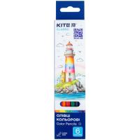 Карандаши цветные Kite Classic 6 кольорів Фото