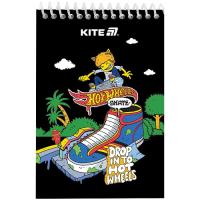 Блокнот Kite на спирали Hot Wheels А6, 48 листов, нелинованный Фото