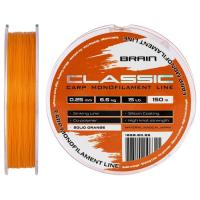 Волосінь Brain Classic Carp Line (solid orange) 150m 0.25mm 15lb Фото