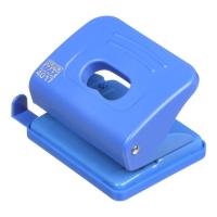 Дырокол Buromax пластиковый, до 20 листов, 120 х 82 х 53 мм, синий Фото