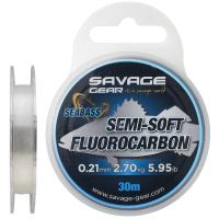 Флюорокарбон Savage Gear Semi-Soft Seabass 30m 0.29mm 4.79kg Clear Фото