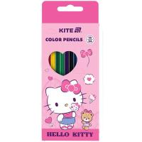 Карандаши цветные Kite Hello Kitty двосторонні, 12 шт. 24 кольори Фото