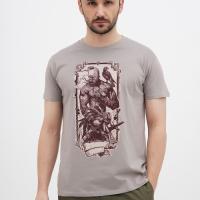 Футболка Sol's Imperial Cossack with hawk світло-сірий M Фото