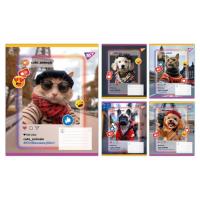 Тетрадь Yes Cute animals А5 18 листов клетка Фото