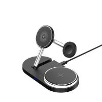 Зарядное устройство Armorstandart Wireless Charging H102 3 in 1 Magnetic Black Фото