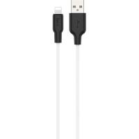 Дата кабель HOCO USB 2.0 AM to Lightning 1.0m 2.4A silicone X21 bla Фото