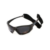 Сонцезахисні окуляри BluWater Hydro Polarized (Dark Gray) Anti-Fog Чорні лінзи в Фото