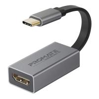 Перехідник Promate USB-C to HDMI 4K30Hz grey Фото