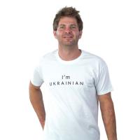 Футболка Sol's Imperial 190 I'am Ukrainian білий M Фото