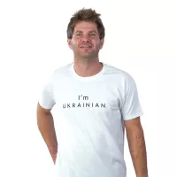 Футболка Sol's Imperial 190 I'am Ukrainian білий M Фото