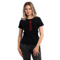 Футболка Sol's Regent Women Вишиванка стрічкою чорний XL Фото