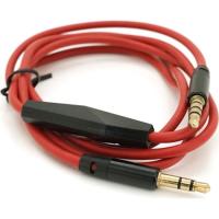 Кабель мультимедийный Voltronic 3.5mm M to 3.5mm M 1.0m + microphone red Фото