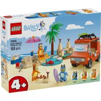 Конструктор LEGO Bluey Пляж и семейная поездка на автомобиле Блуи Фото