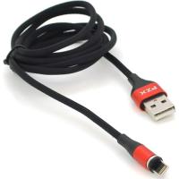 Дата кабель PZX USB 2.0 AM to Lightning 1.0m magnetic 3.1A black Фото