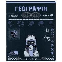 Зошит Kite предметний Cyber 48 аркуші, клітинка, географія Фото