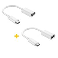 Переходник XoKo OTG USB 2.0 AF to Micro 5P 0.11m 2PCS white Фото