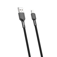 Дата кабель XO USB 2.0 AM to Lightning 1.0m 2.4A black Фото