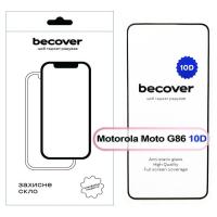 Стекло защитное BeCover 10D Motorola Moto G86 Black Фото