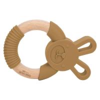 Прорізувач FreeON силіконовий зайчик, охра Фото