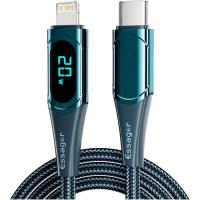 Дата кабель Essager USB-C to Lightning 1.0m 20W Digital Display blue Фото