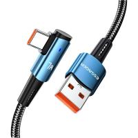 Дата кабель Essager USB 2.0 AM to USB-C 2.0m 100W 90° corner blue Фото