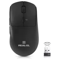 Мишка REAL-EL RM-355W Wireless Black Фото
