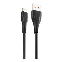 Дата кабель XO USB 2.0 AM to Lightning 1.0m 6A NB185 black Фото