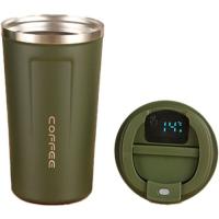 Термокружка Merlion з LED дисплеєм 510 мл, зелена Фото