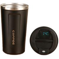 Термокружка Merlion з LED дисплеєм 510 мл, чорна Фото