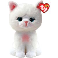 Мягкая игрушка Ty Beanie Babies Белая кошка Амелия 15 см Фото